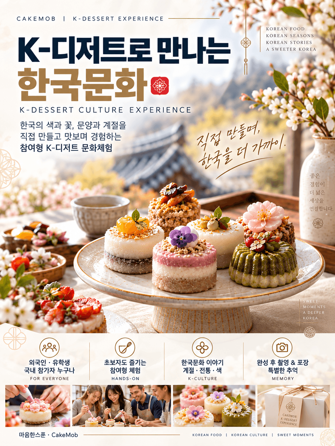 K-디저트 한국문화 체험 "떡 케이크 만들기" 이미지 2